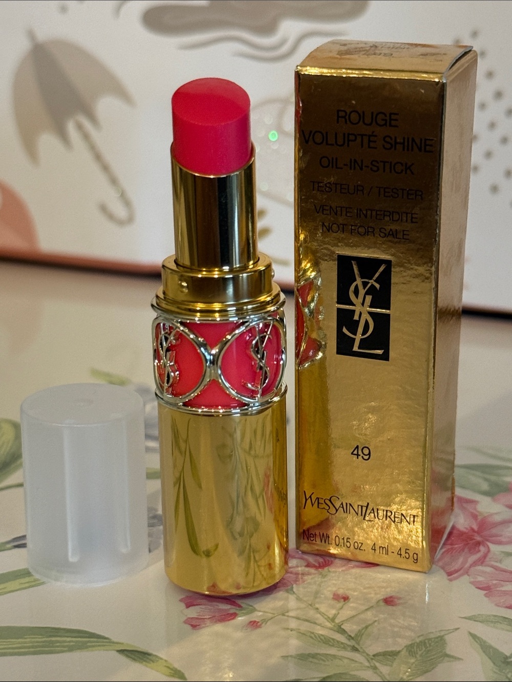 Yves Saint Laurent Rouge Volupté Shine Lipstick - Bright Pink